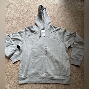 NWT Nike Hoodie Sweatshirt Club Fleece Pullover Gray Men's Size 2XL 611457-063